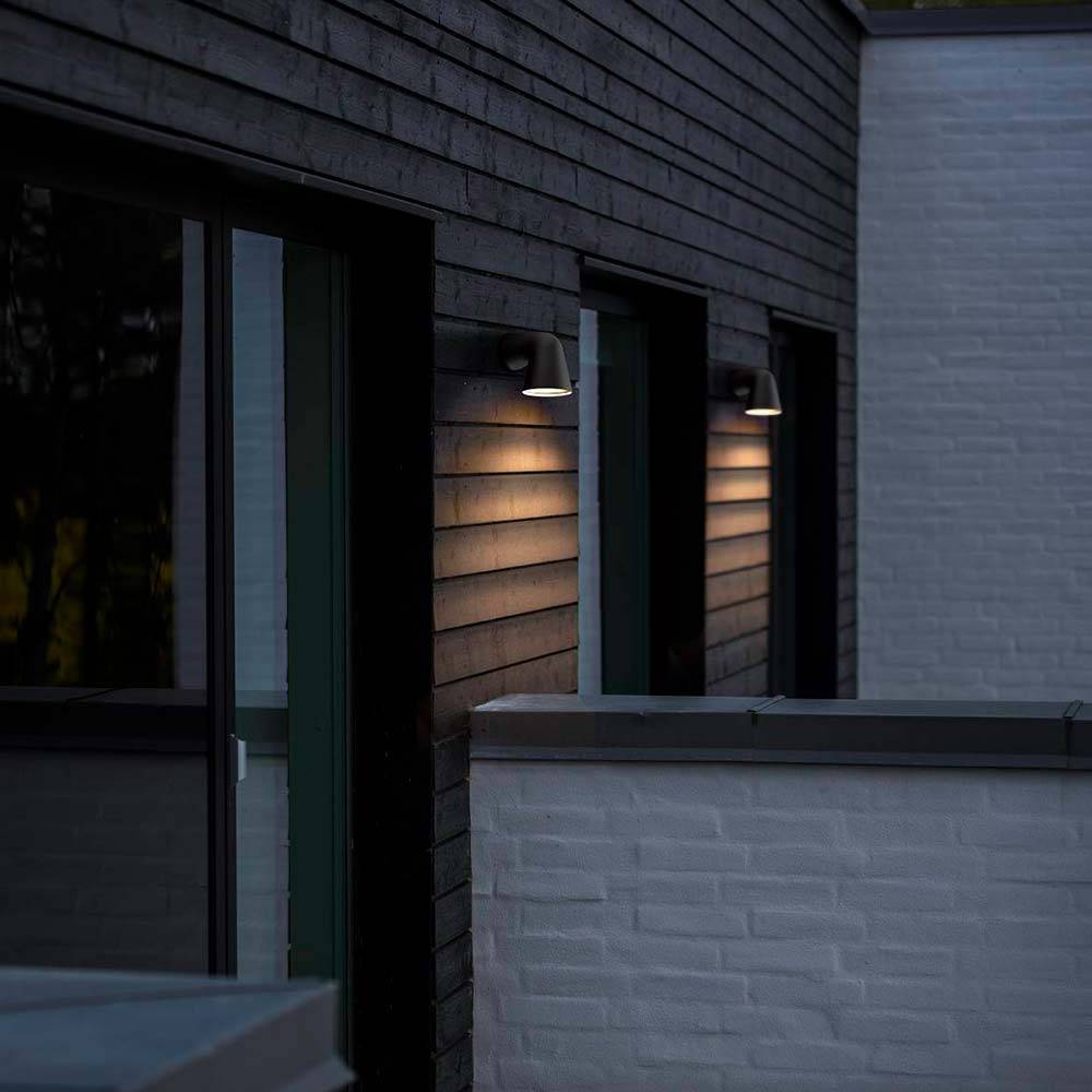 S.Luce Nordlux Wand-Außenleuchte Front Single IP44 Schwarz Outlet