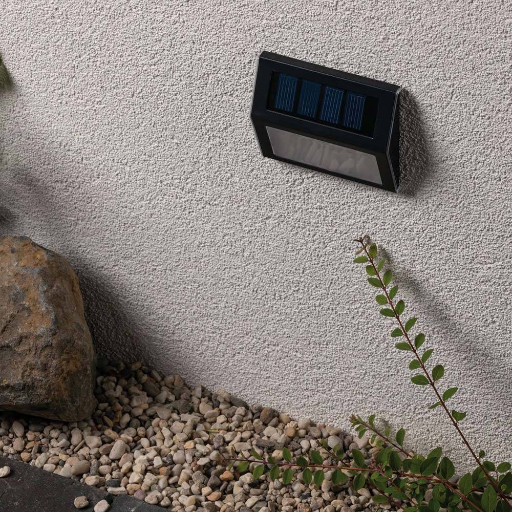 S.Luce LED Solar Stufen Wand- & Treppenleuchte IP44 3000K Anthrazit Jubiläumsangebot