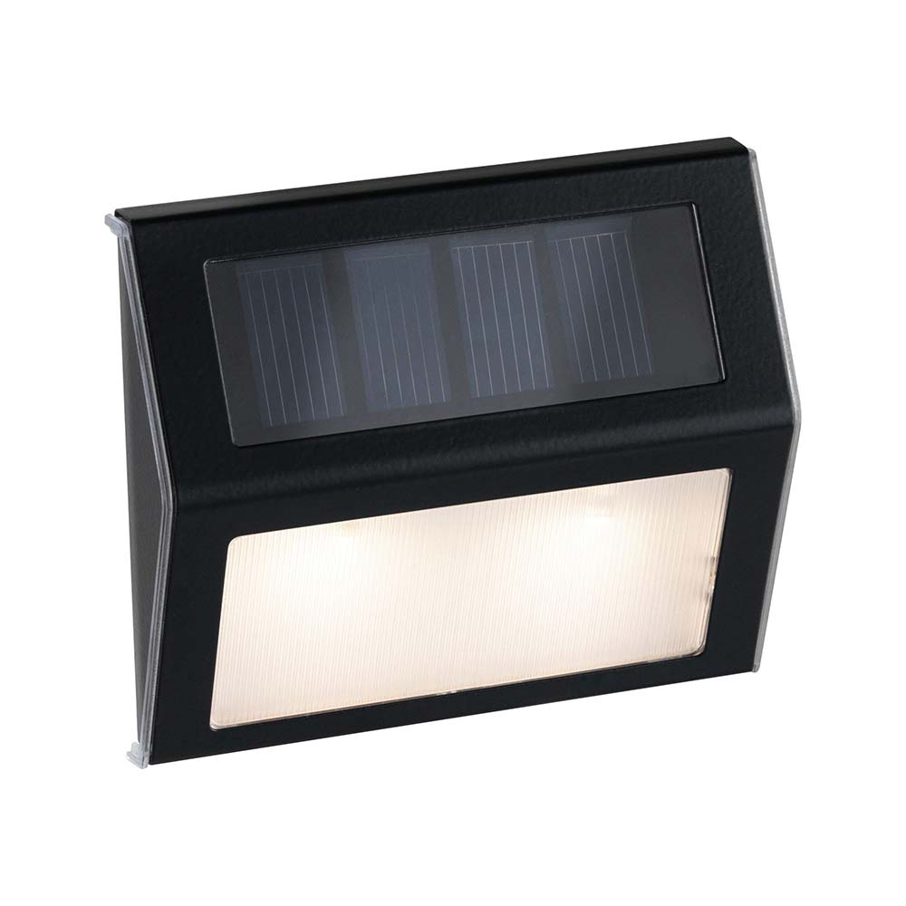 S.Luce LED Solar Stufen Wand- & Treppenleuchte IP44 3000K Anthrazit Jubiläumsangebot