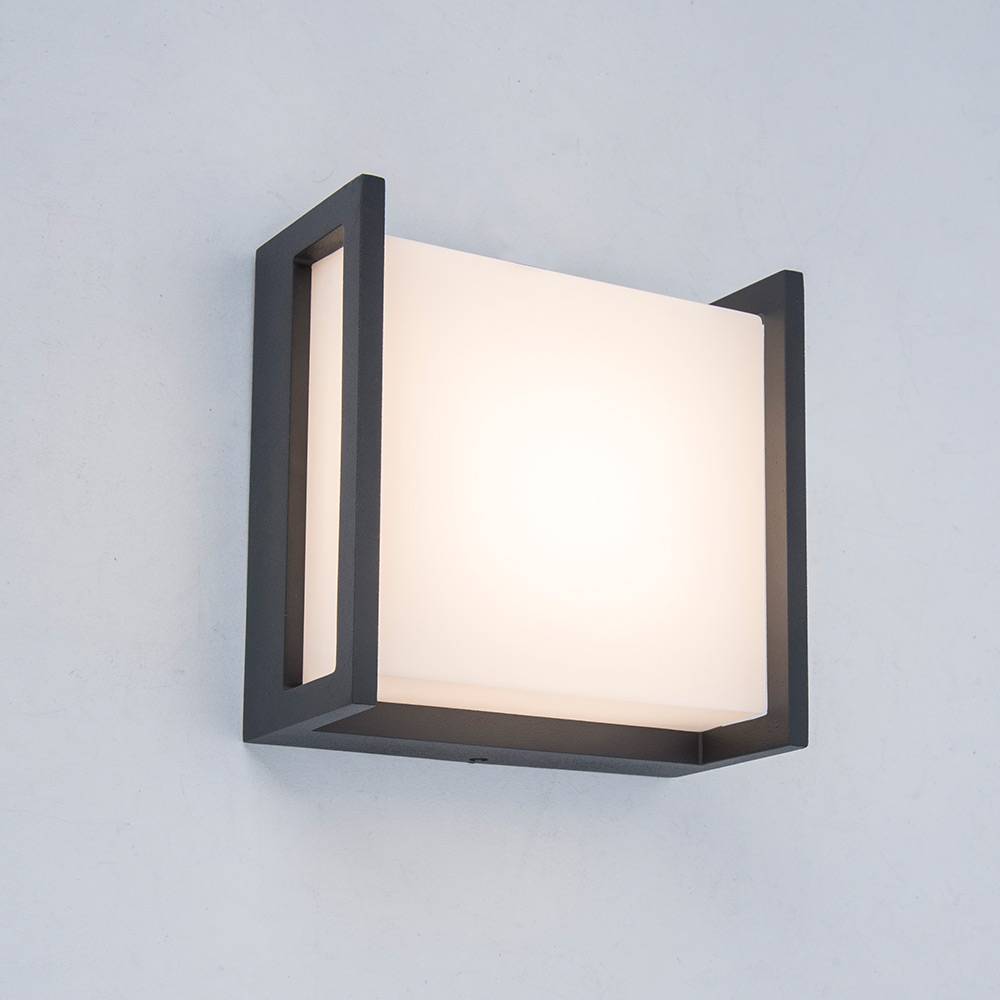 S.Luce LED Außenwandleuchte Qubo IP54 Anthrazit Blitzangebot
