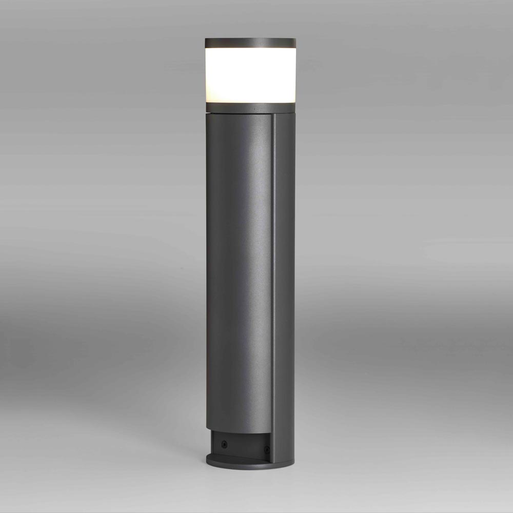 S.Luce Pollerlampe Rook T mit Steckdose & Klappe H 46,5cm IP54 Anthrazit Neuheiten