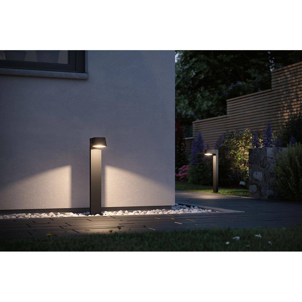 S.Luce LED Pollerleuchte Capea Anthrazit Aluminium Tägliche Deals