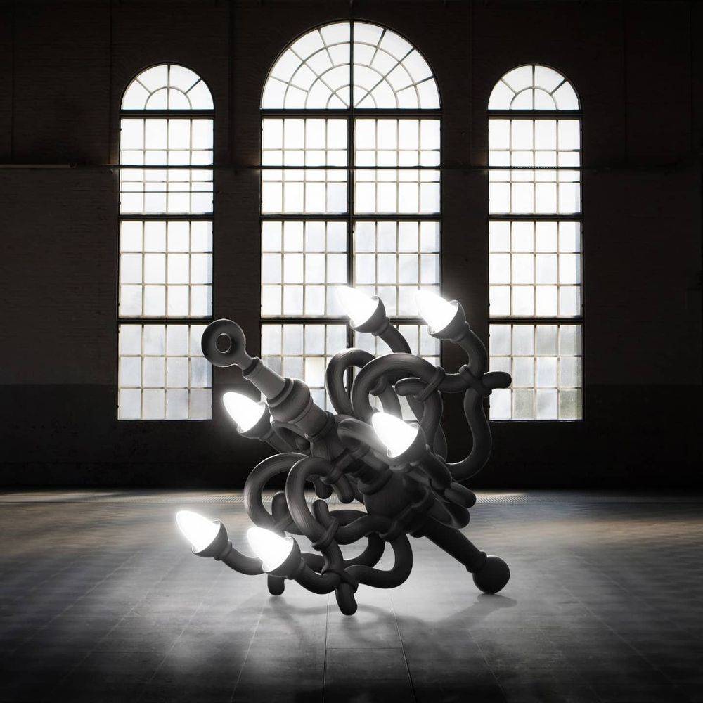 S.Luce Qeeboo Fallen Chandelier M Akku Bodenleuchte Super Rabatt
