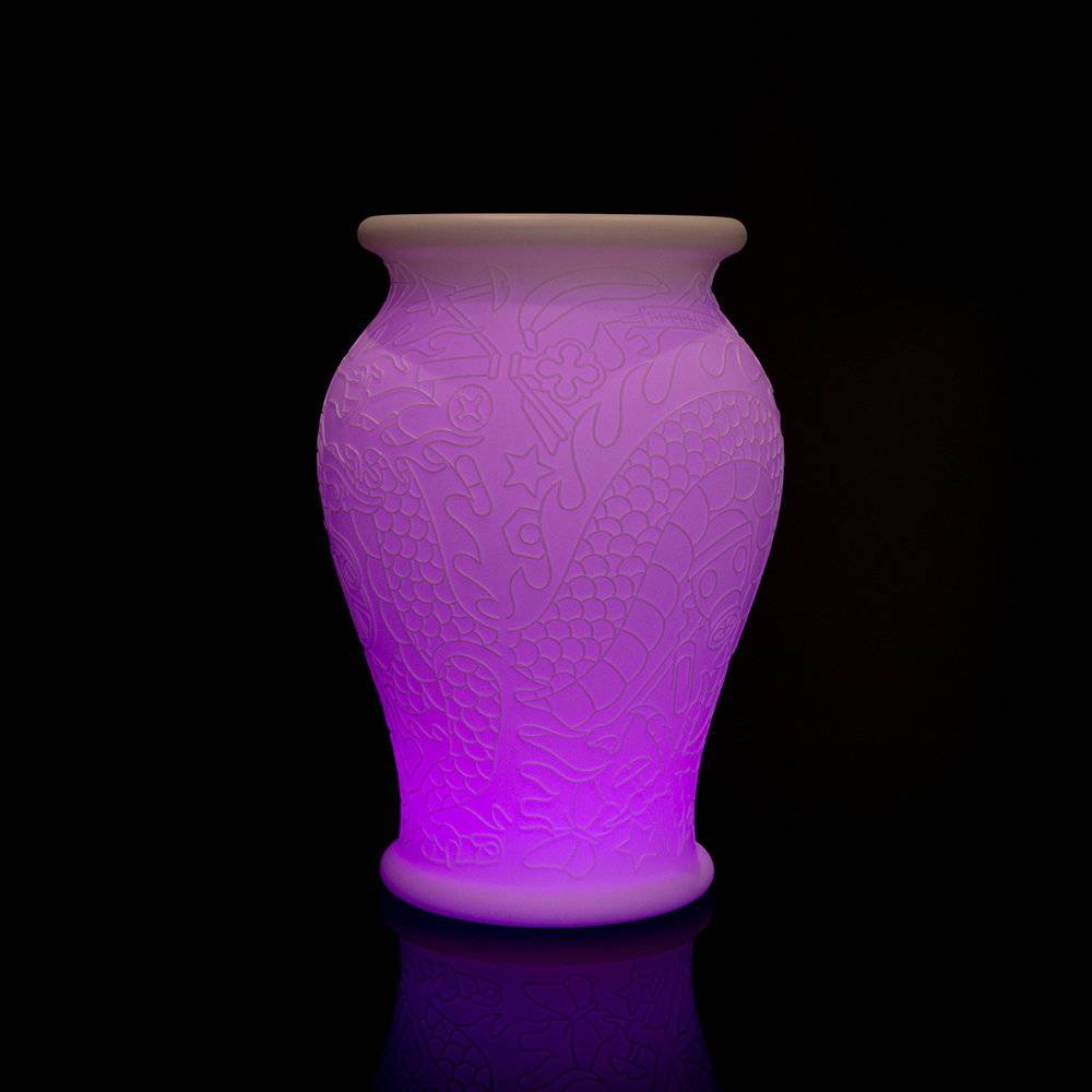S.Luce Qeeboo Ming Blumentopf oder Hocker Akku-LED 50% Rabatt mit kostenlosem Versand