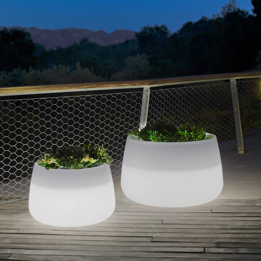S.Luce LED Solar-Dekotopf Camelia Farbwechsel Speichern exportieren