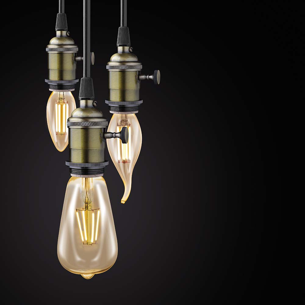 S.Luce E14 LED Windstoßkerze Extra Warmweiß 2200K 220lm 4W 50% Rabatt für begrenzte Zeit