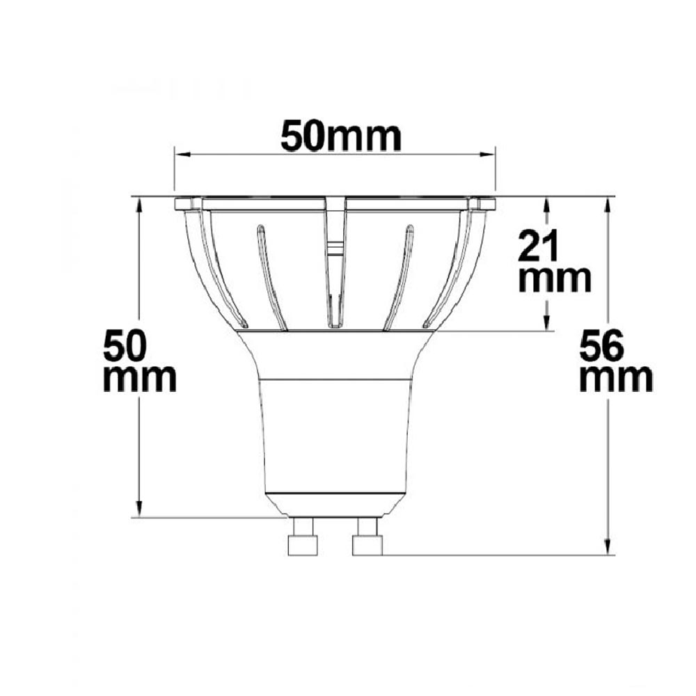 S.Luce GU10 LED Vollspektrum CRI98 Warmweiß 2700K 460lm 7W Dimmbar Kostenloser Versand