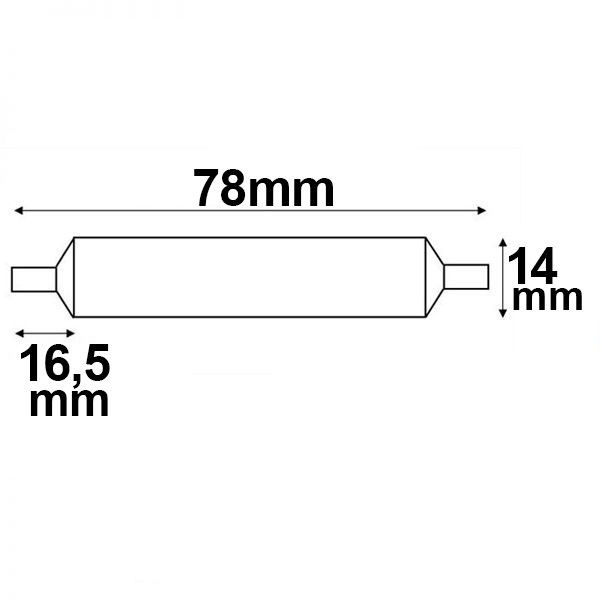 S.Luce R7s LED Stab 78mm Neutralweiß 4000K 500lm 6W Rabatt