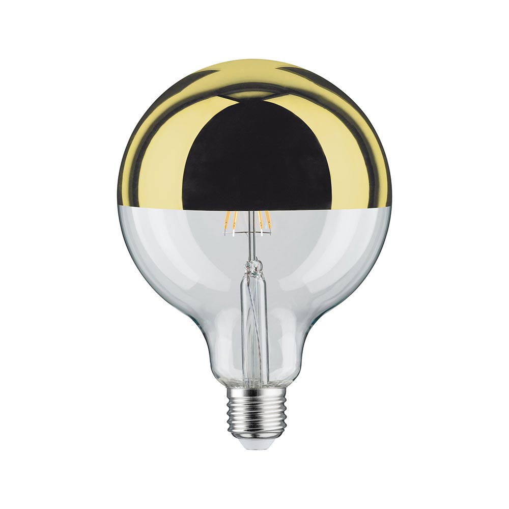 S.Luce E27 6,5W LED Globe Kopfspiegel 2700K Dimmbar Gold Preisnachlass