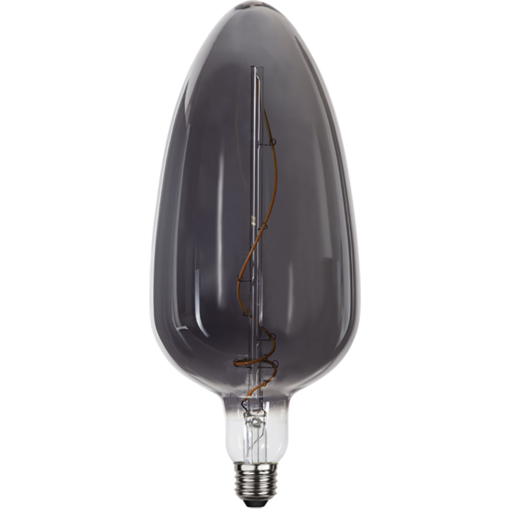 S.Luce E27 LED Vintage XXL Extra Warmweiß Rauchglas 30cm Saisonschlussverkauf