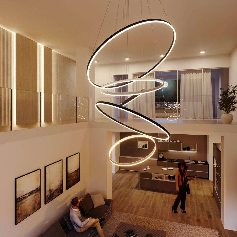 S.Luce s.luce Ring 100 LED Hängelampe Direkt 5m Letzte 3 Tage