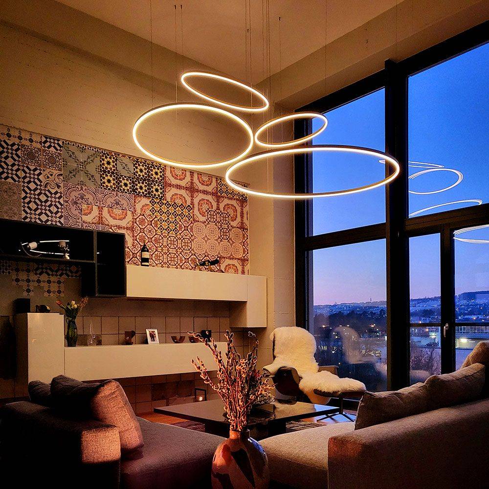 S.Luce s.luce Ring 100 LED Hängelampe Direkt 5m Letzte 3 Tage