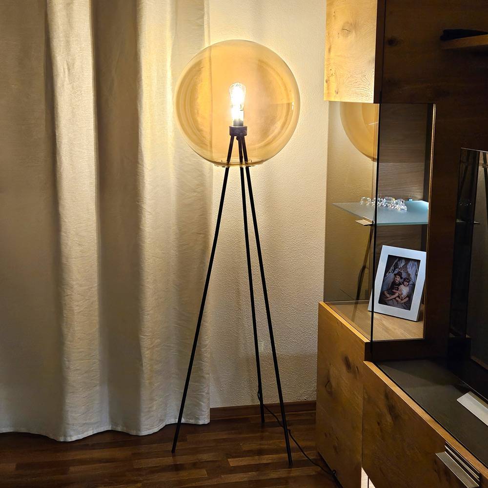 S.Luce s.luce Dreibein-Stehleuchte Orb Tripod 160cm mit Glaskugel Neueste Stile