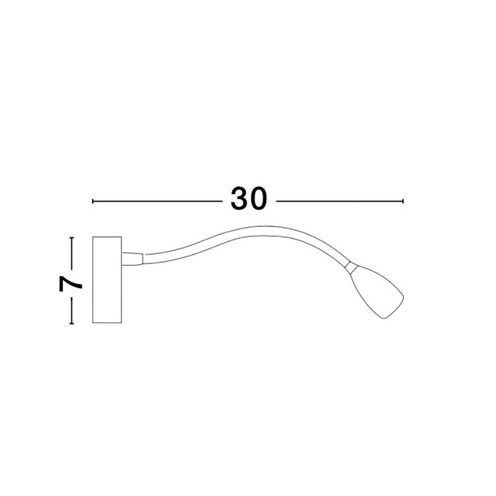 S.Luce Nova Luce Flex LED Leselampe Metall Bis zu 50% Rabatt