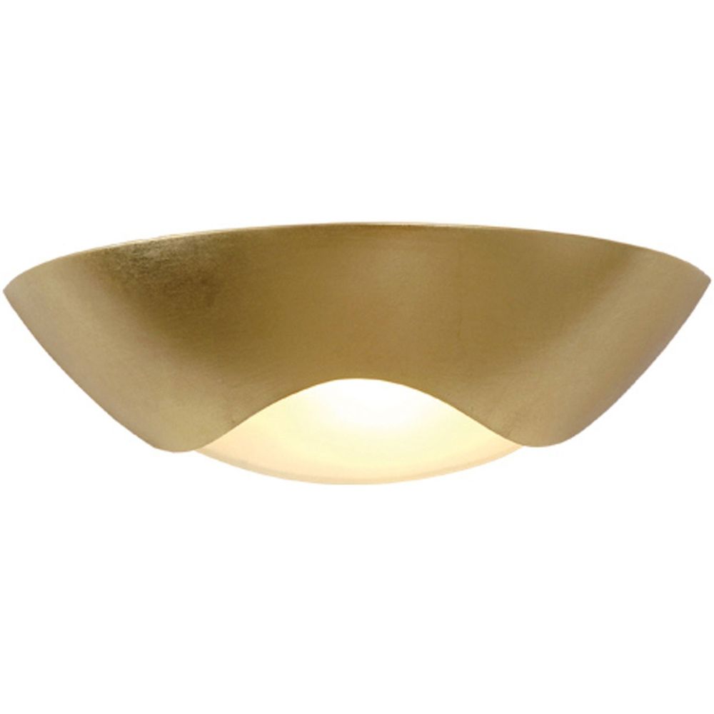 S.Luce Wandleuchte Matteo Curve Keramik Blattvergoldet Sonderangebot der Fabrik