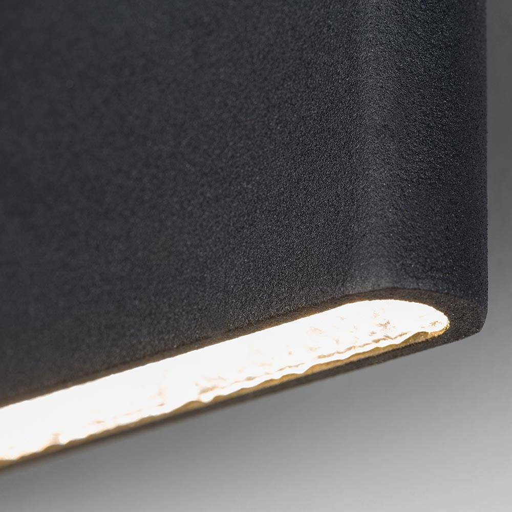 S.Luce Slim LED-Wandleuchte Up&Down 540lm Schwarz eloxiert 50% Rabatt mit kostenlosem Versand