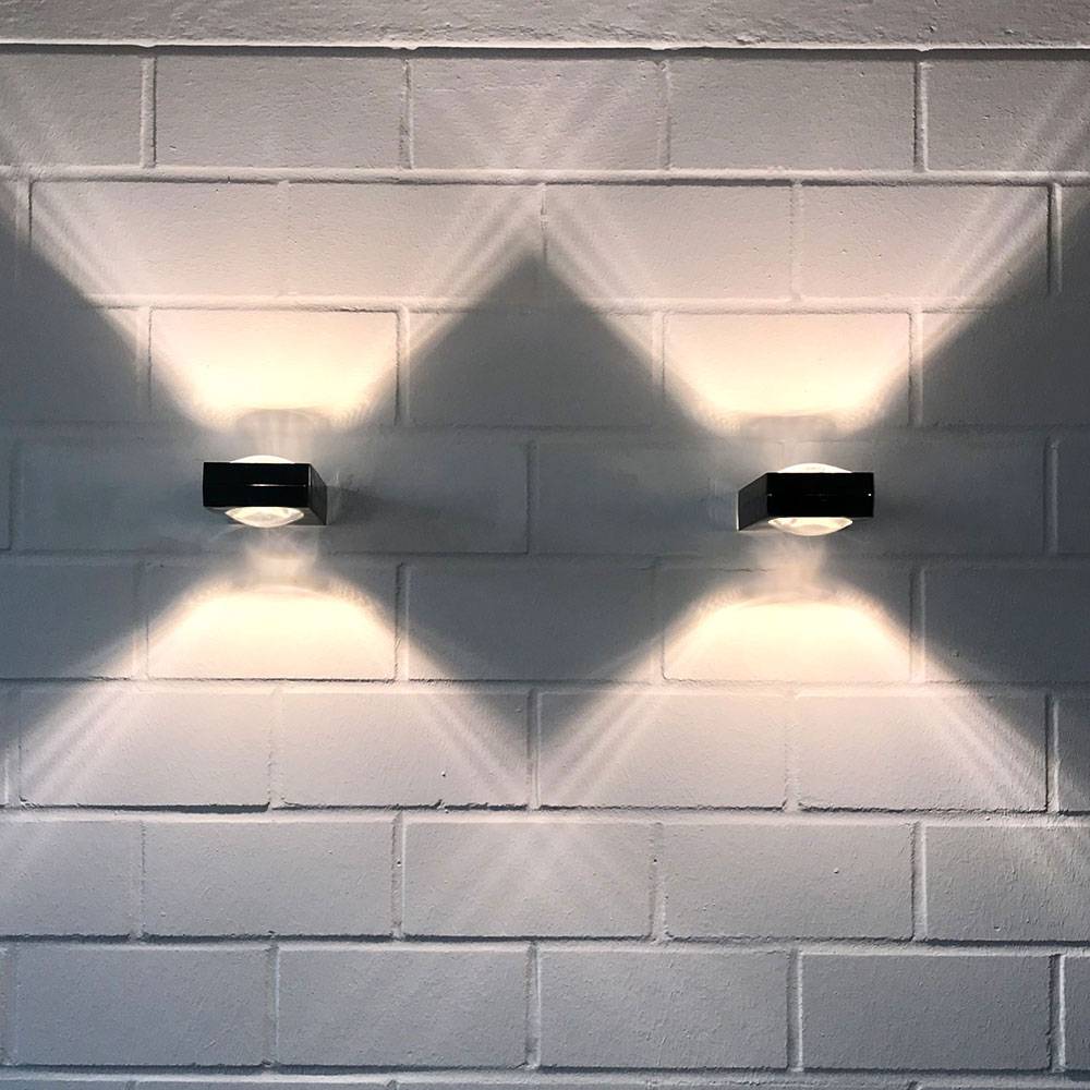 S.Luce s.luce Beam X moderne Wandleuchte Up & Down eckig Fabrikverkauf