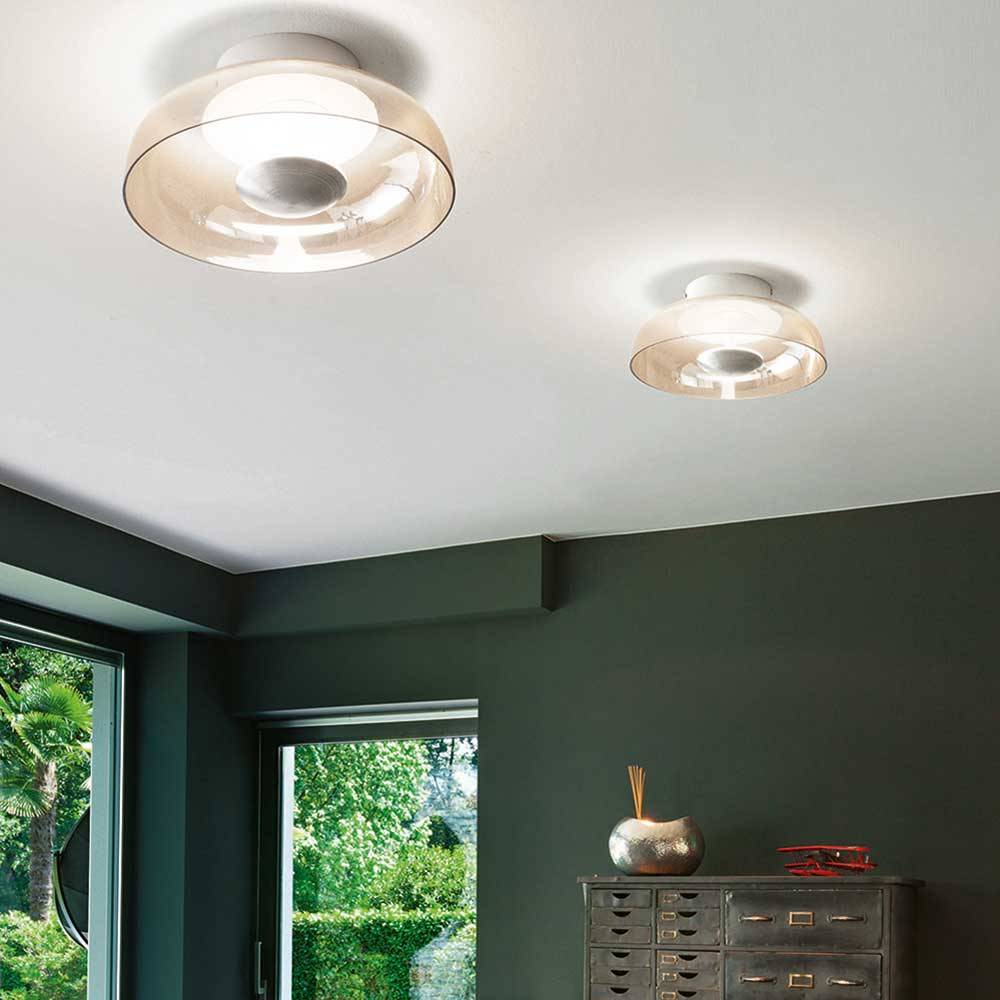 S.Luce Fabas Luce LED Deckenleuchte Vintage Bernsteinfarben Black Friday