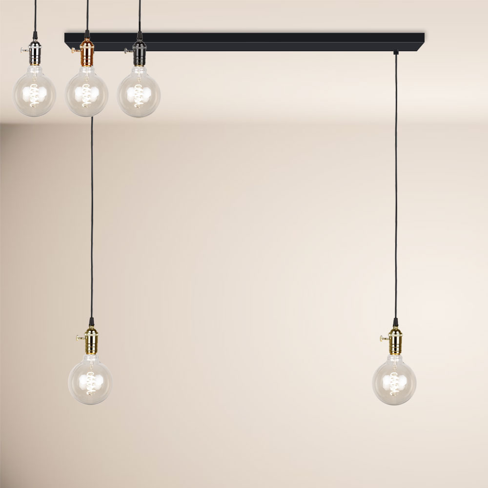 S.Luce s.luce Socket Esstisch-Pendelleuchte 2 bis 5-flammig Balken Online Outlet