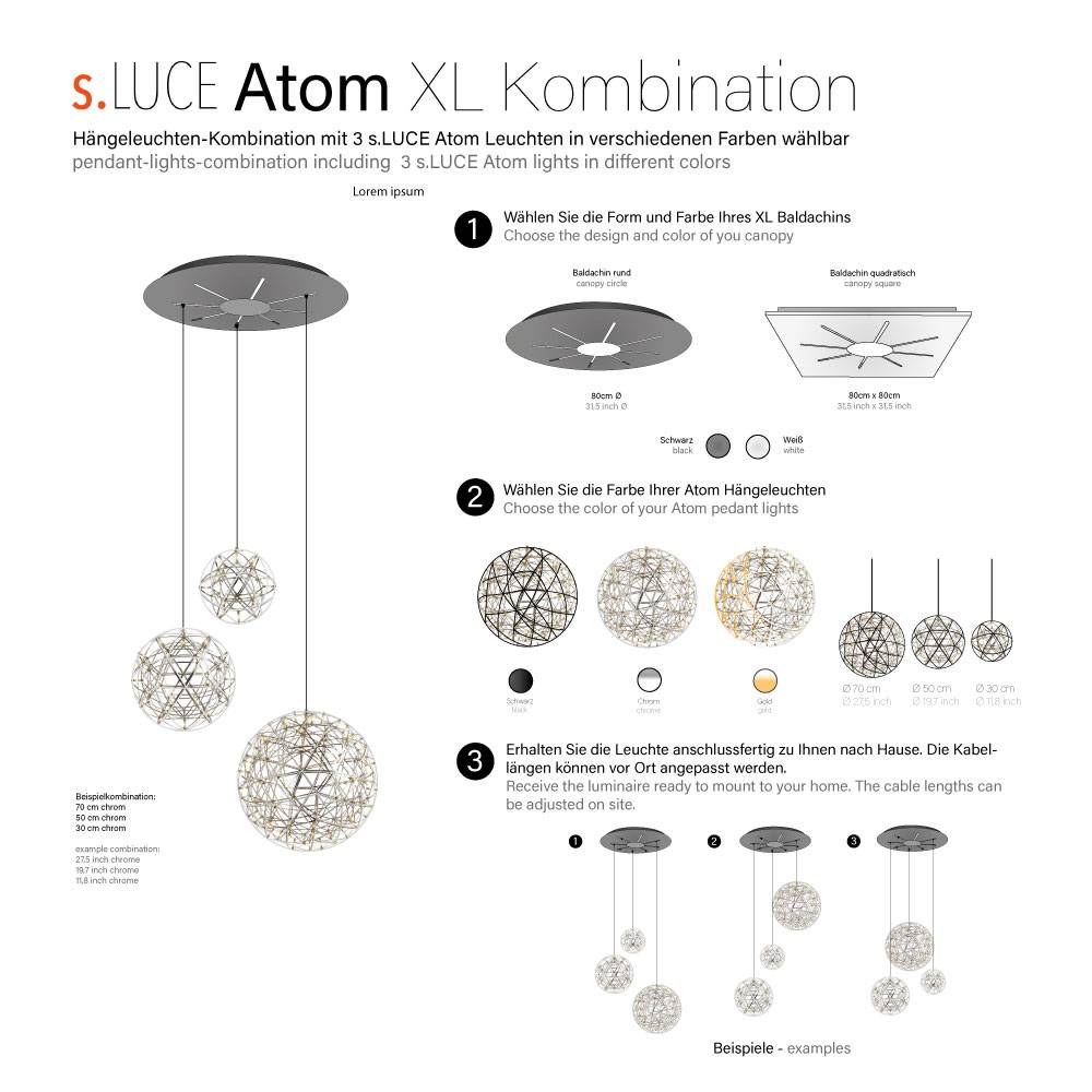 S.Luce s.luce Atom LED Hängeleuchten Konfigurator Kauf eins, bekomm eins gratis