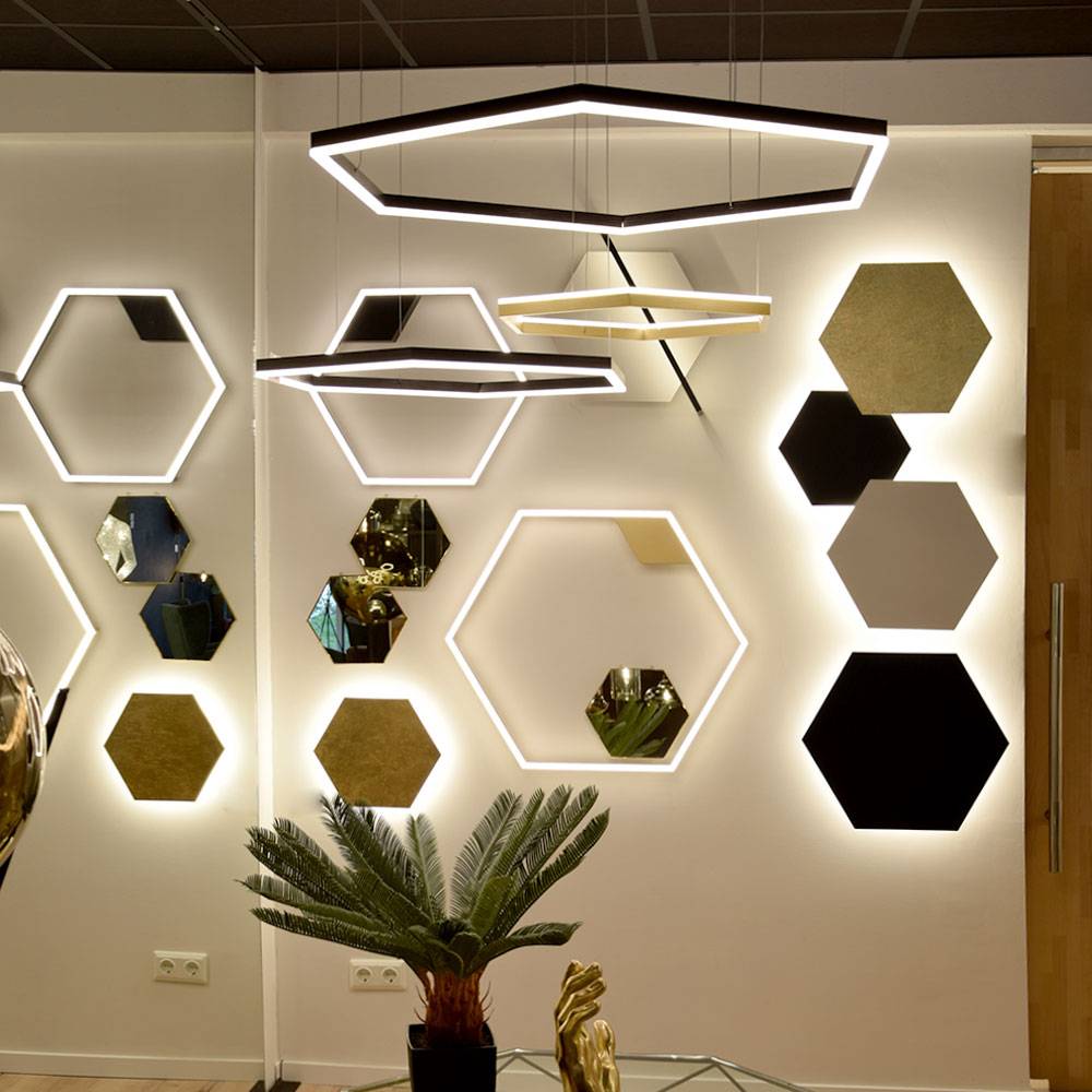 S.Luce s.luce Hexa eckige LED-Pendelleuchte Esstisch Direkt oder Indirekt Super Sparpreis