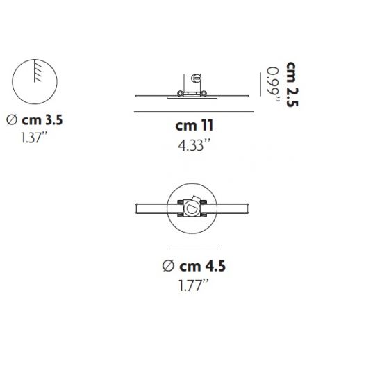 S.Luce Zubehör Micro Einbau Baldachin Online Outlet