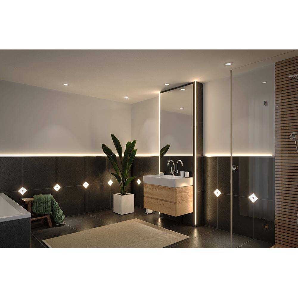 S.Luce LumiTiles Kabel Square Warmweiß 0,7m Schwarz Neueste Stile