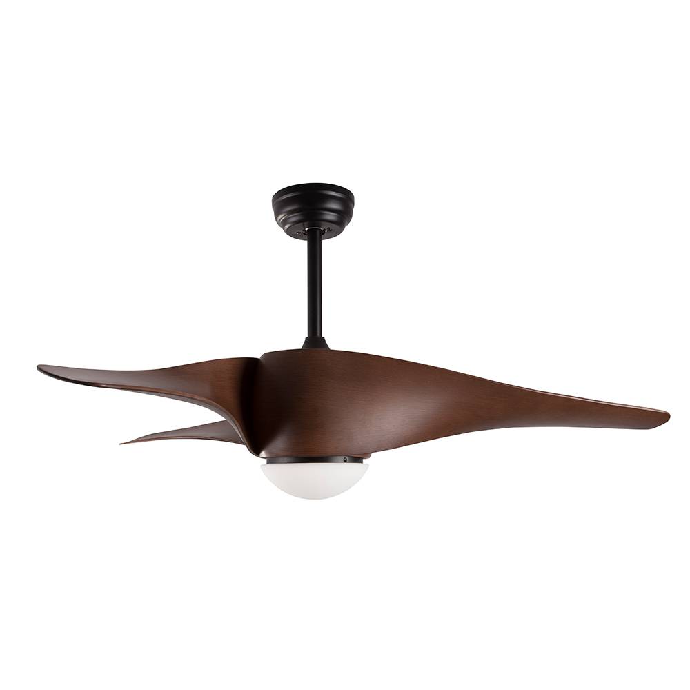 S.Luce Nova Luce Breeze LED Holz-Ventilator Braun Letzter Tag