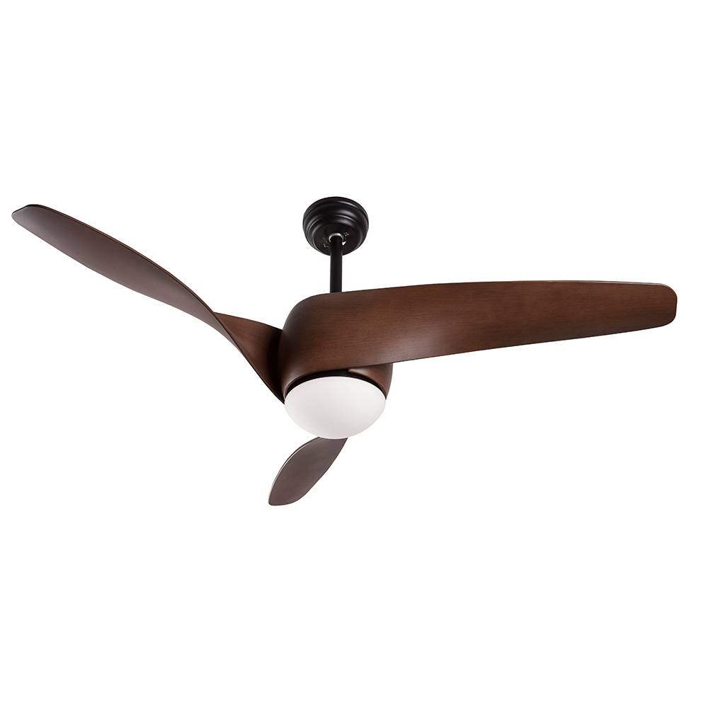 S.Luce Nova Luce Breeze LED Holz-Ventilator Braun Letzter Tag