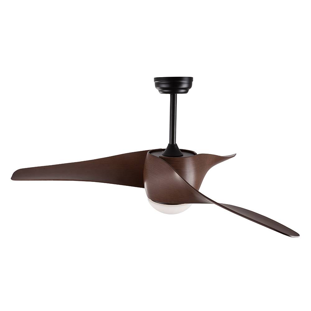 S.Luce Nova Luce Breeze LED Holz-Ventilator Braun Letzter Tag