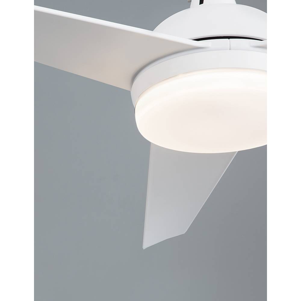 S.Luce Nova Luce Flow LED Stahl-Ventilator Matt Weiß Zeitbegrenzte Promotion