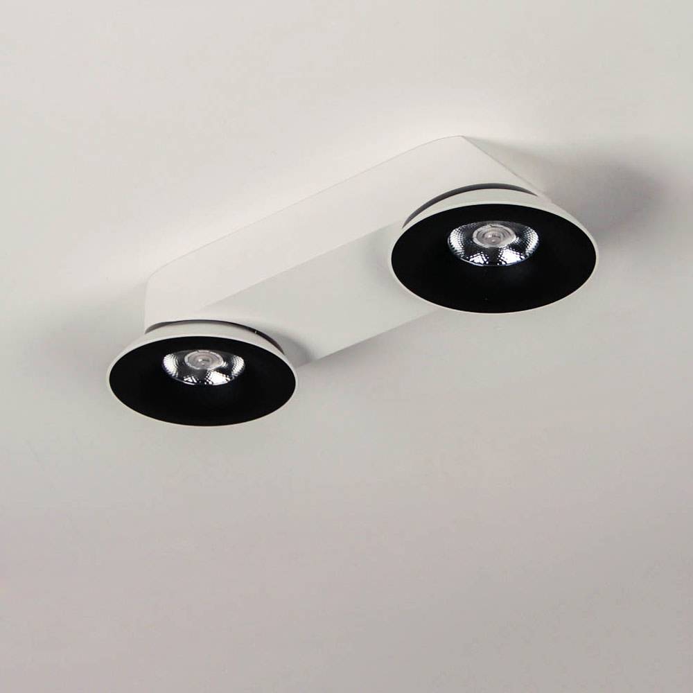 S.Luce Santa LED Aufbaustrahler 2-flammig schwenkbar & Dimmbar Sonderangebot der Fabrik