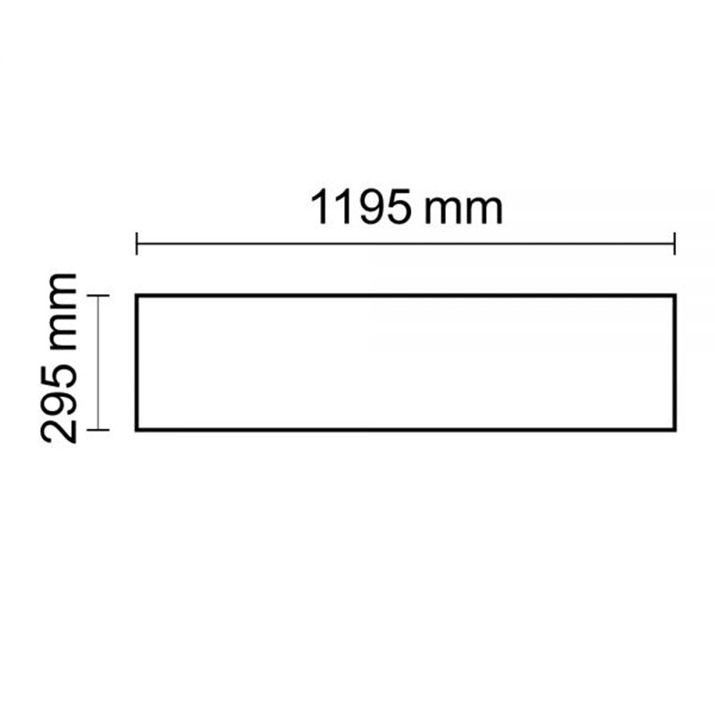 S.Luce LED Panel Business Line 1200 Neutralweiß 4250lm Weiß Clearance-Verkauf