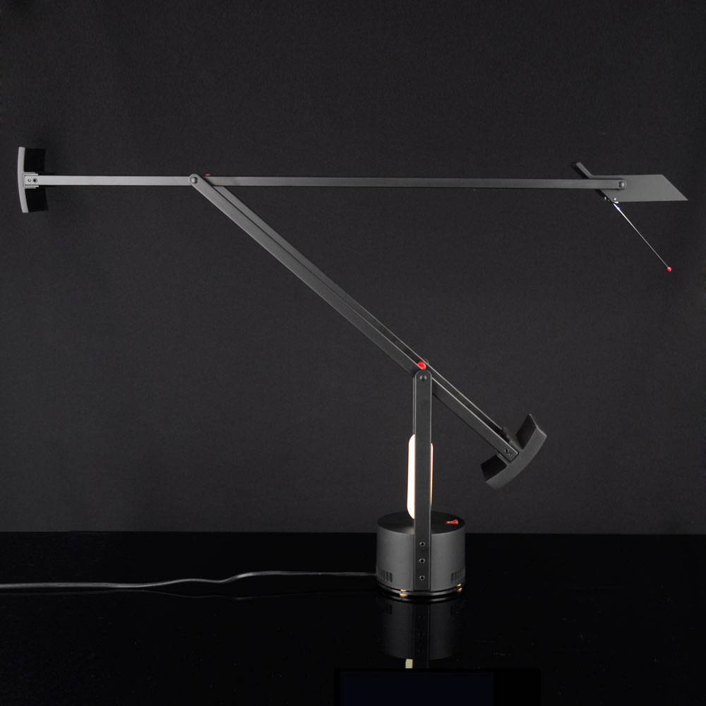 S.Luce Artemide Tizio 50 LED Schreibtischlampe Schwarz