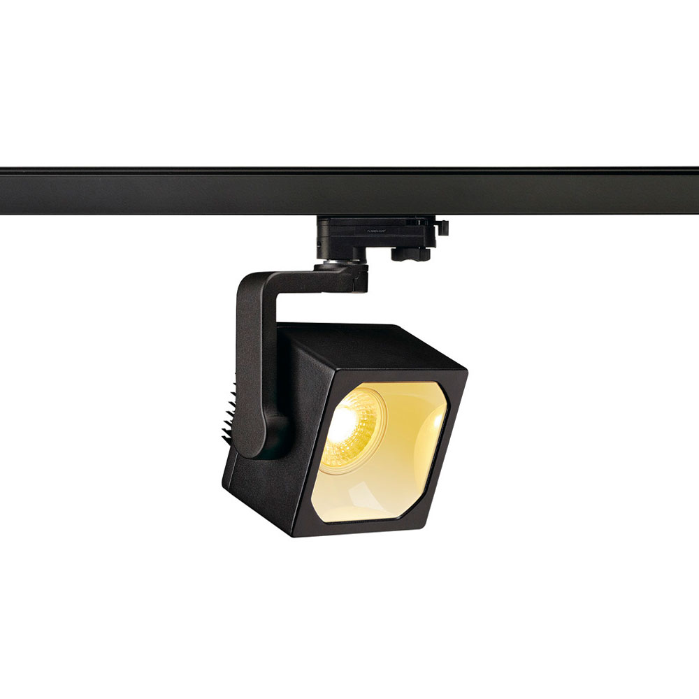 S.Luce SLV Euro Cube LED Spot 60° inkl. 3P.-Adapter 4000K CRI90 Schwarz Lagerräumung