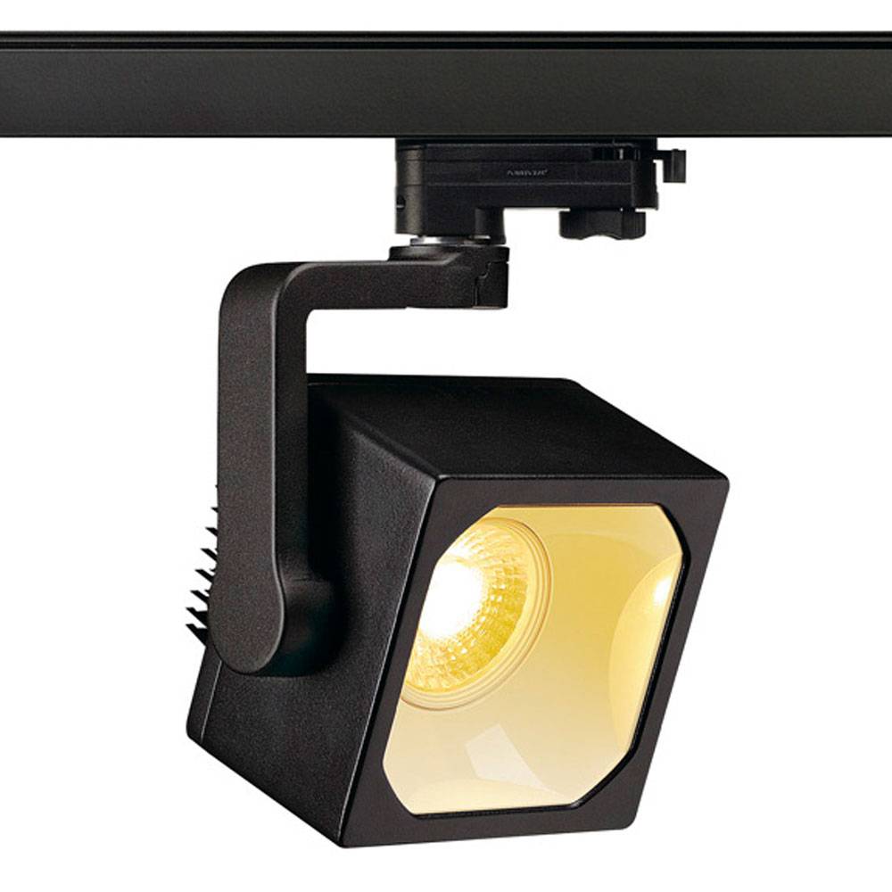 S.Luce SLV Euro Cube LED Spot 60° inkl. 3P.-Adapter 4000K CRI90 Schwarz Lagerräumung