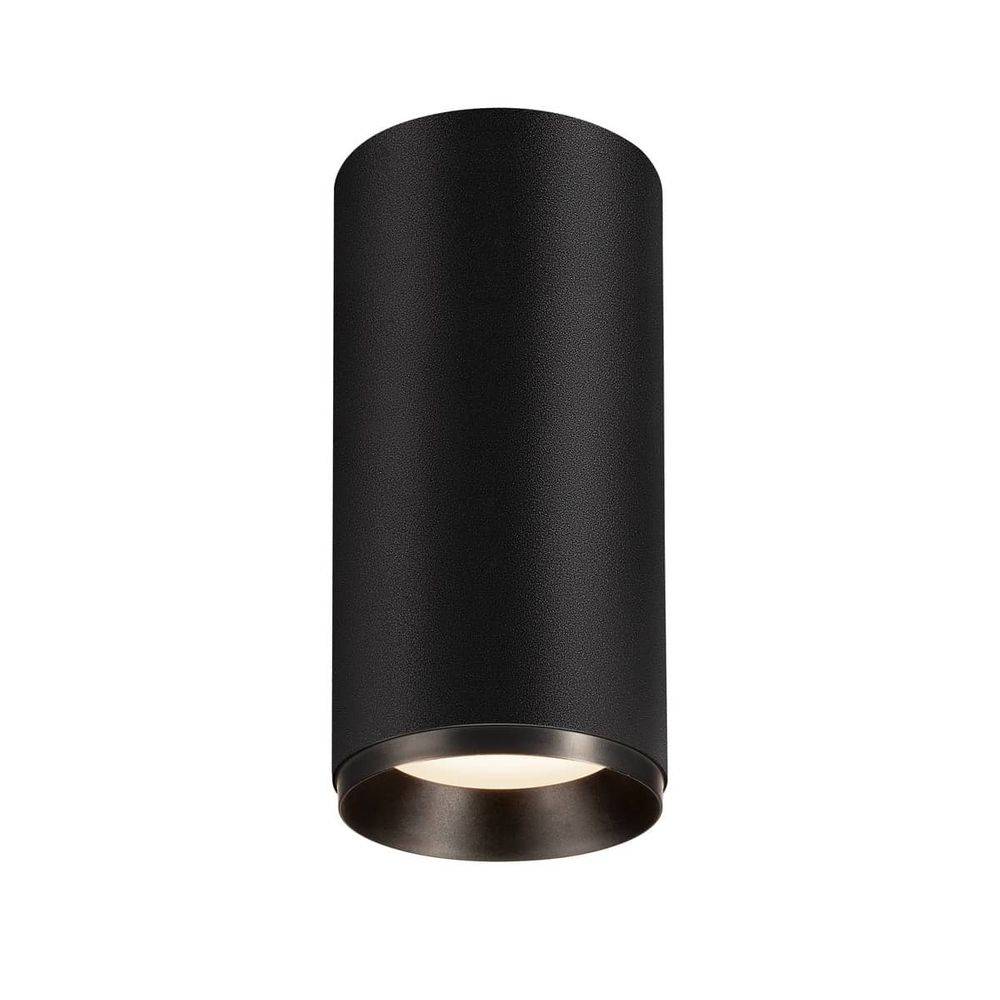 S.Luce Numinos LED-Deckenleuchte Schwarz zylindrisch Exklusive Angebote