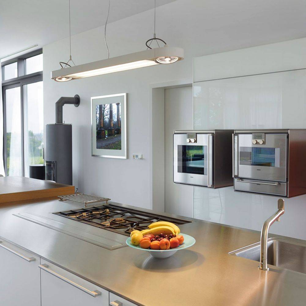 S.Luce SLV Aixlight R Office T5 39W Pendelleuchte rund Wiß Große Rabatte