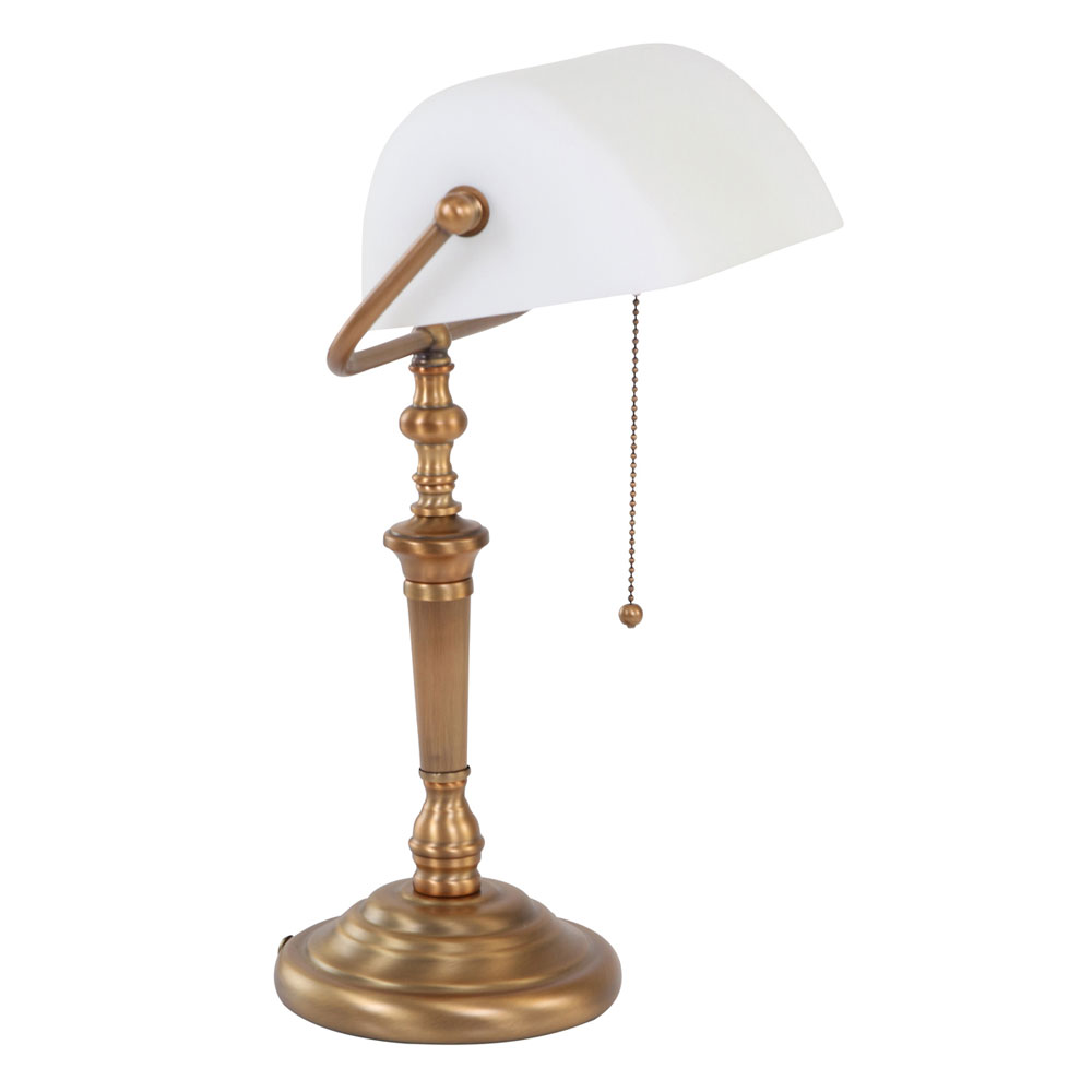 S.Luce Vintage-Tischleuchte Ancilla Bankerslamp Kauf eins, bekomm eins gratis