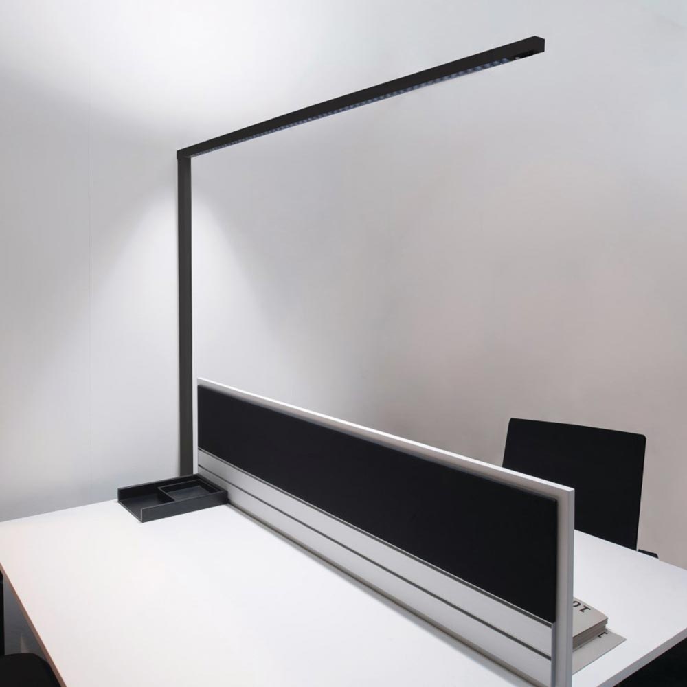 S.Luce Molto Luce Lens Double Büro Stehlampe Alu-Eloxiert mit Sensor VIP-Rabatte