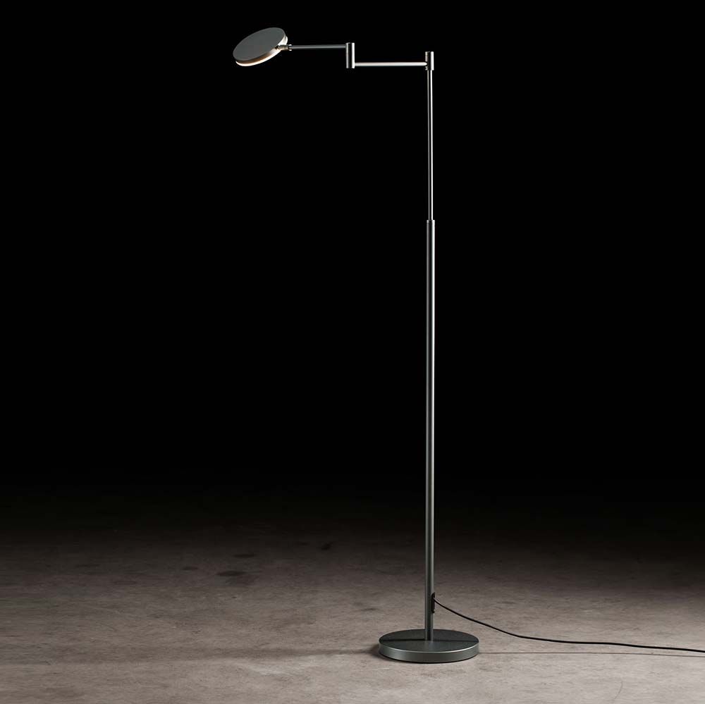 S.Luce Plano B LED-Stehleuchte 140cm mit Tastdimmer 2000lm Platin Bis zu 65% Rabatt