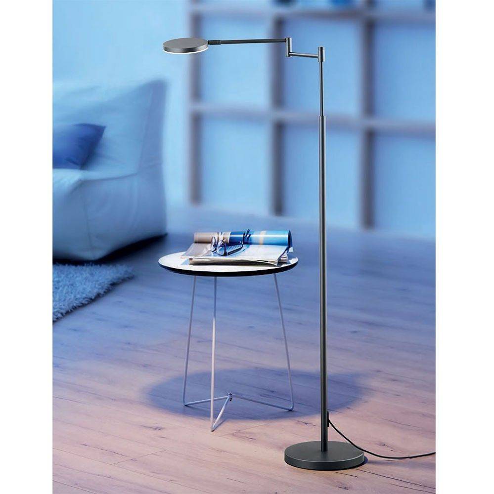 S.Luce Plano B LED-Stehleuchte 140cm mit Tastdimmer 2000lm Platin Bis zu 65% Rabatt