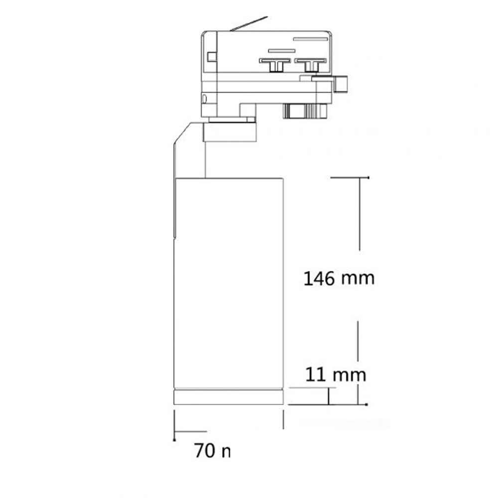 S.Luce 3-Phasen LED Strahler 1150lm 15W 4000K neutral Weiß Super Rabatt