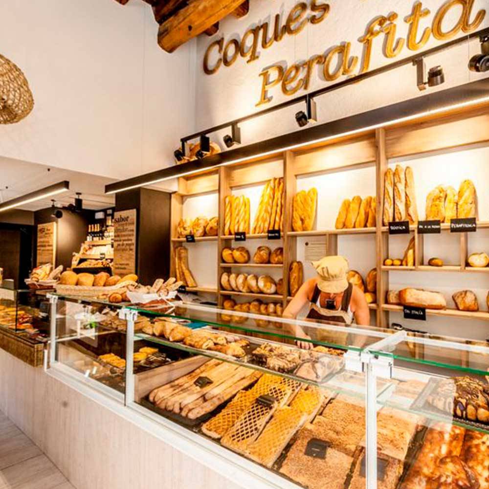 S.Luce 3-Phasen Bäckerei LED Strahler Brot 2900lm 2700K Warmweiß Clearance-Verkauf