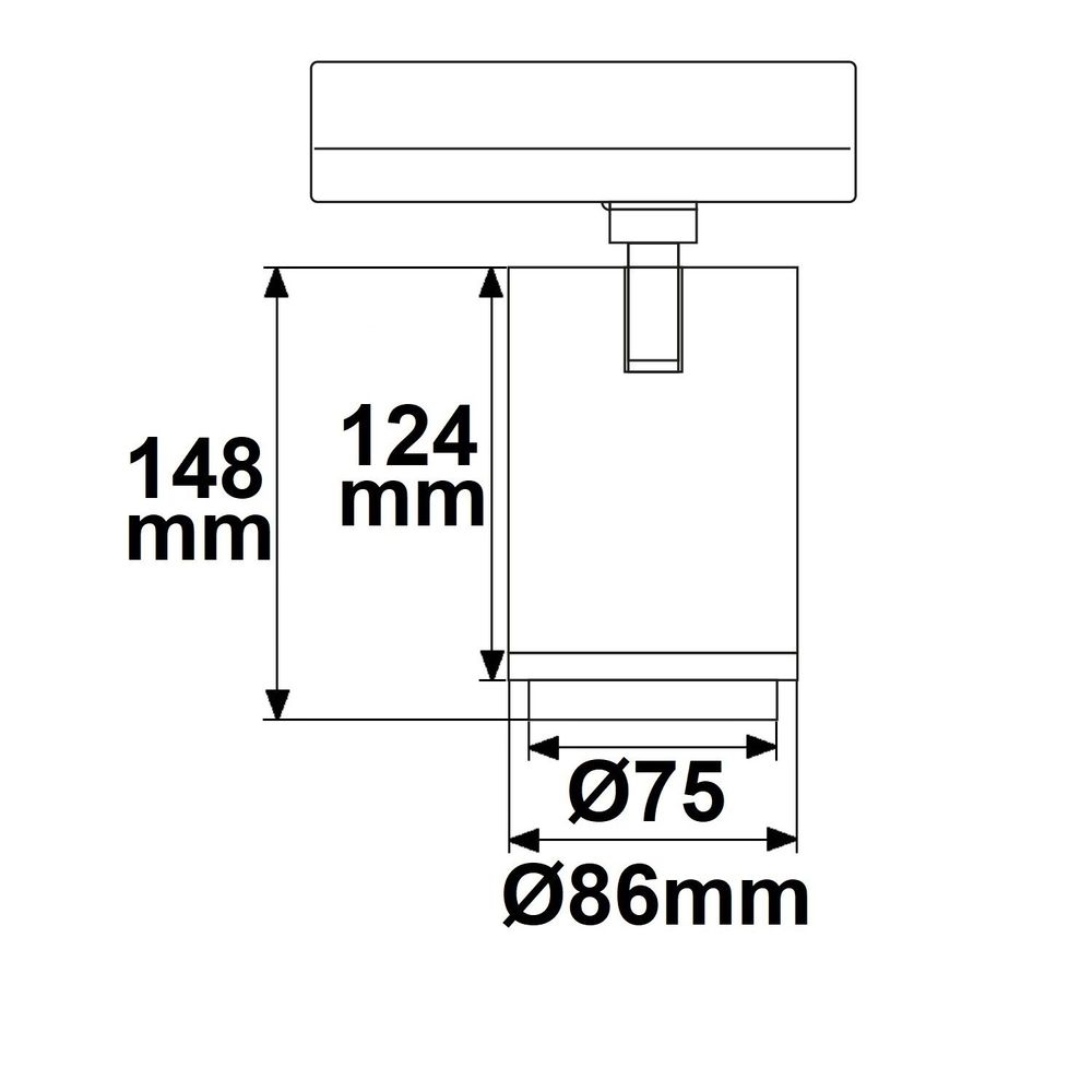 S.Luce 3-Phasen Bäckerei LED Strahler Brot 2900lm 2700K Warmweiß Clearance-Verkauf