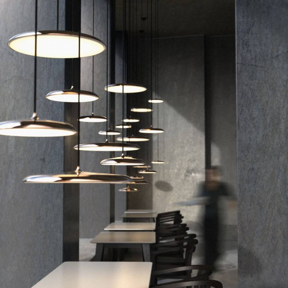 S.Luce Nordlux Dftp Artist 25 LED Pendelleuchte Grau Sonderangebot