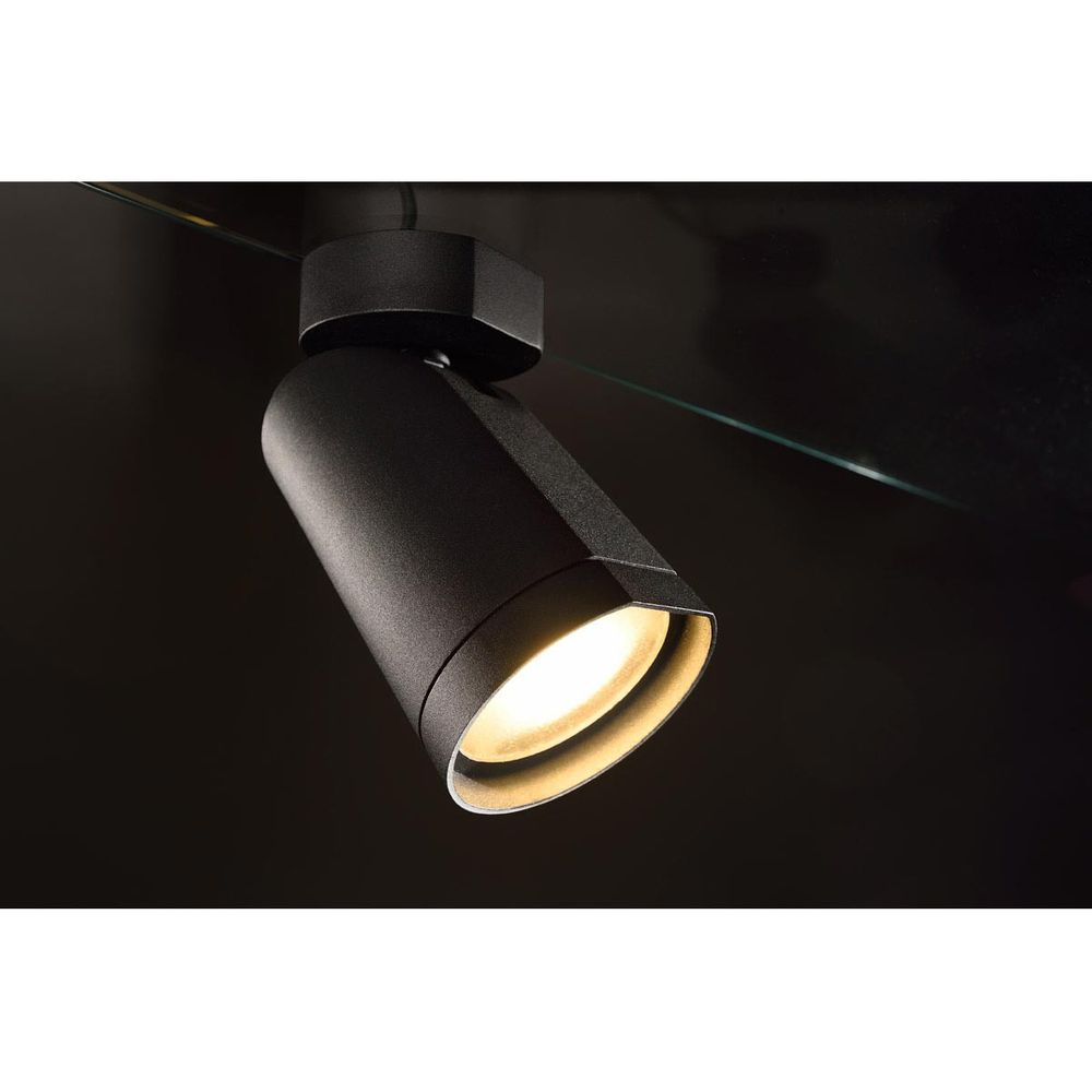 S.Luce SLV BILAS Spot Single 25° LED rund matt Schwarz 15W 2700K mit Rosette Günstig kaufen