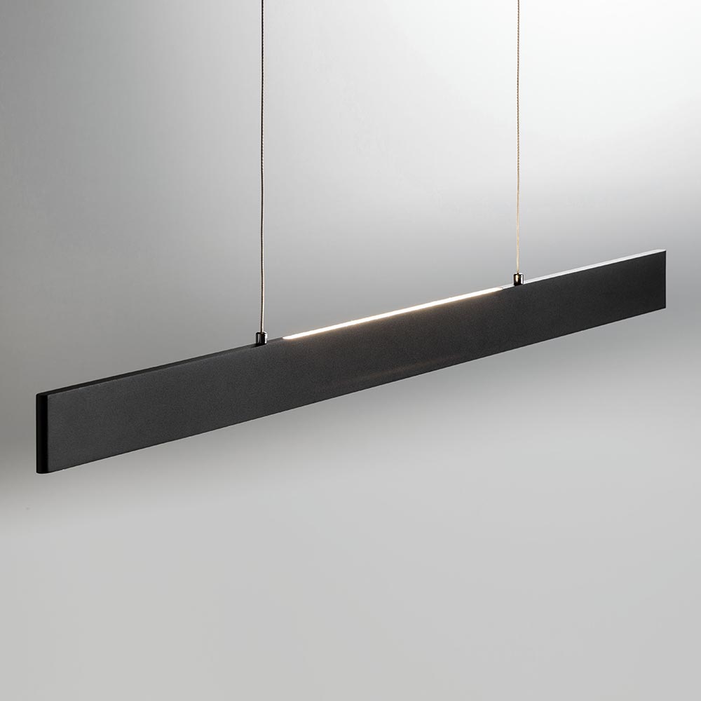 S.Luce Slim LED-Hängeleuchte Dimmbar 3040lm Up&Down Schwarz Versandkostenfrei
