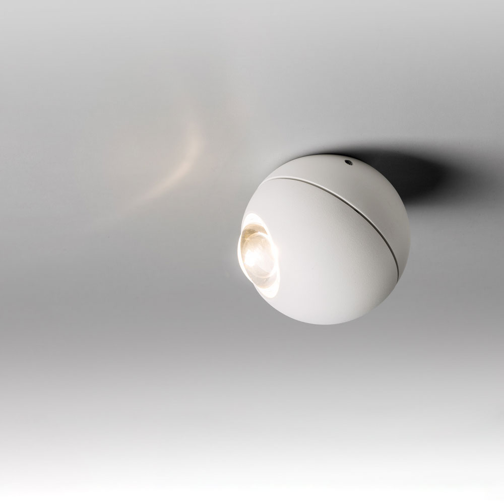 S.Luce LED Decken- & Wandleuchte Glob 350° schwenkbar Weiß Cyber Monday