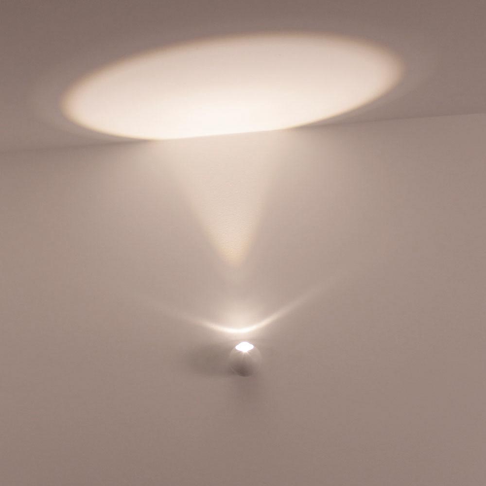 S.Luce LED Decken- & Wandleuchte Glob 350° schwenkbar Weiß Cyber Monday